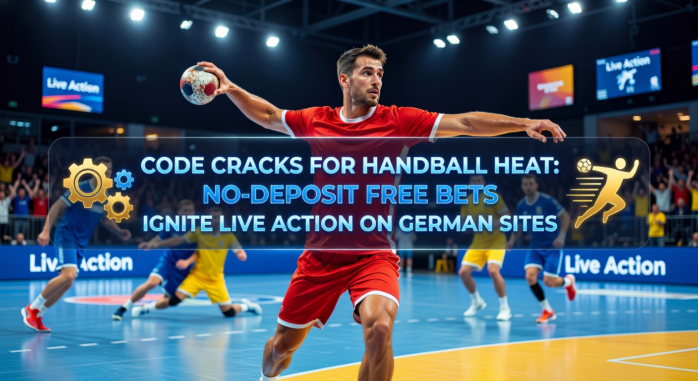 Dynamische Handball-Spielszene mit jubelnden Spielern und Zuschauern während eines intensiven Live-Matches, beleuchtet durch Scheinwerfer