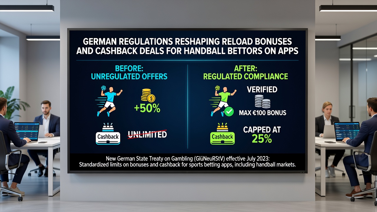 Cashback und Reload Boni für Handball auf deutschen Apps