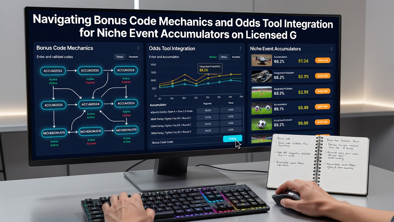 Mobile Ansicht eines Quoten-Tools mit Bonus-Code-Eingabe für Nischen-Event-Akkumulatoren