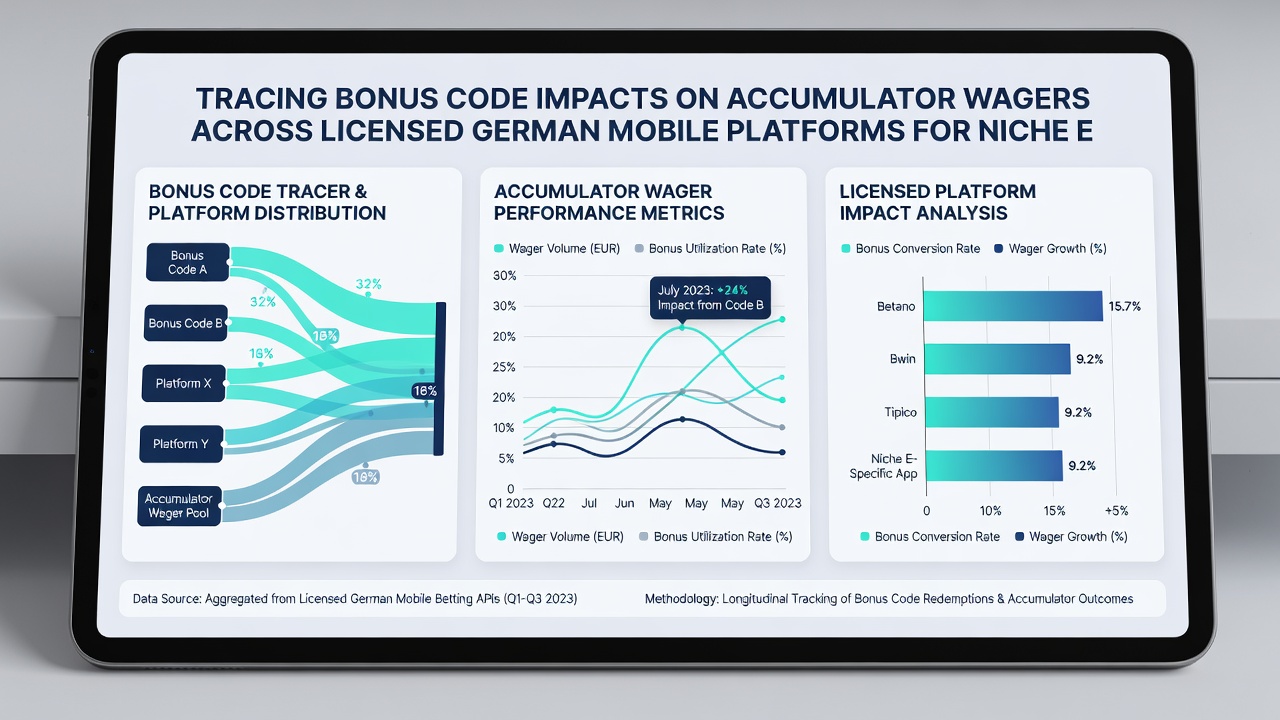 Mobile App-Oberfläche mit Bonus-Code-Eingabe für Akkumulatorwetten auf Nischenevents